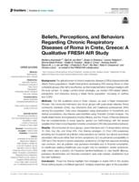 Beliefs, perceptions, and behaviors regarding chronic respiratory diseases of Roma in Crete, Greece