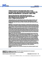 Clinical outcome in decompression alone versus decompression and instrumented fusion in patients with isthmic spondylolisthesis