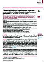 Comparative effectiveness of decompressive craniectomy versus craniotomy for traumatic acute subdural hematoma (CENTER-TBI)