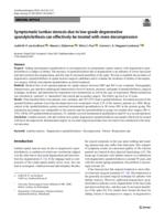 Symptomatic lumbar stenosis due to low-grade degenerative spondylolisthesis can effectively be treated with mere decompression