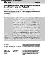 Reestablishment of the smile after hypoglossal-facial nerve transfer