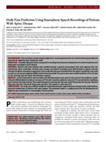 Daily pain prediction using smartphone speech recordings of patients with spine disease