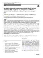 Less wear in deep-dished mobile compared to fixed bearing total knee arthroplasty of the same design at 5-year follow-up