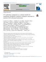 CT radiomics compared to a clinical model for predicting checkpoint inhibitor treatment outcomes in patients with advanced melanoma