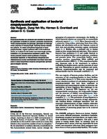 Synthesis and application of bacterial exopolysaccharides