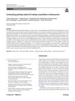 Contrasting packing modes for tubular assemblies in chlorosomes