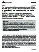 The Infectious Uveitis Treatment Algorithm Network (TITAN) report 1