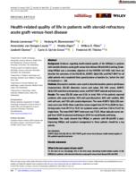 Health-related quality of life in patients with steroid-refractory acute graft-versus-host disease