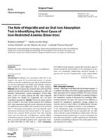 The role of hepcidin and an oral iron absorption test in identifying the root cause of iron-restricted anemia