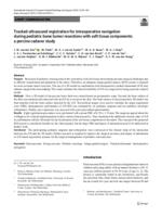 Tracked ultrasound registration for intraoperative navigation during pediatric bone tumor resections with soft tissue components