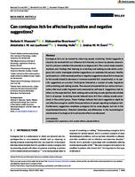 Can contagious itch be affected by positive and negative suggestions?