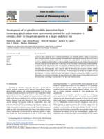 Development of targeted hydrophilic interaction liquid chromatography-tandem mass spectrometry method for acyl-Coenzyme A covering short- to long-chain species in a single analytical run