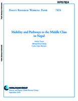 Mobility and pathways to the middle class in Nepal