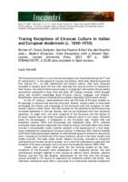 Tracing receptions of Etruscan culture in Italian and European Modernism (c. 1890-1950)