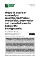 Orality in a world of manuscripts