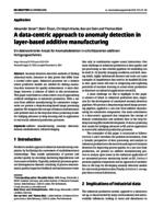 A data-centric approach to anomaly detection in layer-based additive manufacturing