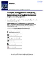 EEG changes as an indication of central nervous system involvement following cyclopentolate 1% eye drops