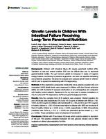 Ghrelin levels in children with intestinal failure receiving long-term parenteral nutrition