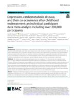 Depression, cardiometabolic disease, and their co-occurrence after childhood maltreatment