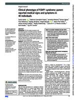 Clinical phenotype of FOXP1 syndrome