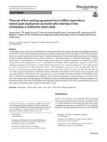 Three out of four working-age patients have fulfilled expectations towards paid employment six months after total hip or knee arthroplasty