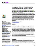 Investigation of urinary metabolomics in a phase I hookworm vaccine trial in Gabon