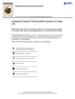 A network study of family affect systems in daily life