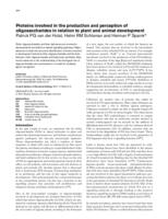 Proteins involved in the production and perception of oligosaccharides in relation to plant and animal development