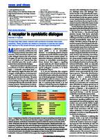 A receptor in symbiotic dialogue