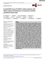 R-miniCHOP versus R-CHOP in elderly patients with diffuse large B-cell lymphoma