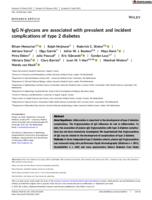 IgG N-glycans are associated with prevalent and incident complications of type 2 diabetes