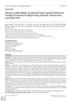 Efficacy of web-based, guided self-help cognitive behavioral therapy-enhanced for binge eating disorder