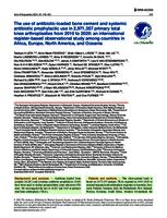 The use of antibiotic-loaded bone cement and systemic antibiotic prophylactic use in 2,971,357 primary total knee arthroplasties from 2010 to 2020