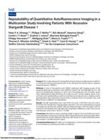 Repeatability of quantitative autofluorescence imaging in a multicenter study involving patients with recessive Stargardt disease 1