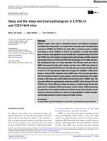 Sleep and the sleep electroencephalogram in C57BL/6 and C3H/HeN mice