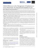 Global differences in the management of Staphylococcus aureus bacteremia