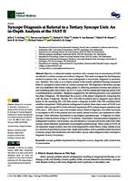 Syncope diagnosis at referral to a tertiary syncope unit