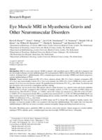 Eye muscle MRI in myasthenia gravis and other neuromuscular disorders