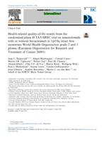 Health-related quality-of-life results from the randomised phase II TAVAREC trial on temozolomide with or without bevacizumab in 1p/19q intact first- recurrence World Health Organization grade 2 and 3 glioma (European Organization for Research and Treatme