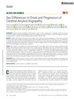 Sex differences in onset and progression of cerebral amyloid angiopathy