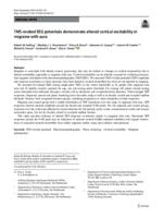 TMS-evoked EEG potentials demonstrate altered cortical excitability in migraine with aura