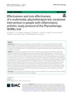 Effectiveness and cost-effectiveness of a multimodal, physiotherapist-led, vocational intervention in people with inflammatory arthritis