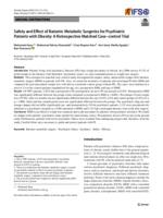 Safety and effect of bariatric metabolic surgeries for psychiatric patients with obesity