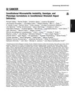 Constitutional microsatellite instability, genotype, and phenotype correlations in constitutional mismatch repair deficiency