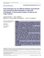 Knee kinematics are not different between asymmetrical and symmetrical tibial baseplates in total knee arthroplasty