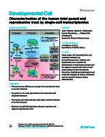 Characterization of the human fetal gonad and reproductive tract by single-cell transcriptomics