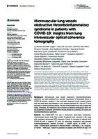 Microvascular lung vessels obstructive thromboinflammatory syndrome in patients with COVID-19