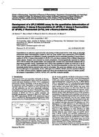 Development of a UPLC-MS/MS assay for the quantitative determination of capecitabine, 5′-deoxy-5-fluorocytidine (5′-dFCR), 5′-deoxy-5-fluorouridine (5′-dFUR), 5′-fluorouracil (5-FU), and α-fluoro-β-alanine (FBAL)