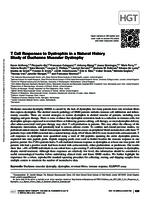 T cell responses to dystrophin in a natural history study of Duchenne muscular dystrophy