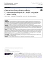 Cutaneous allodynia as predictor for treatment response in chronic migraine